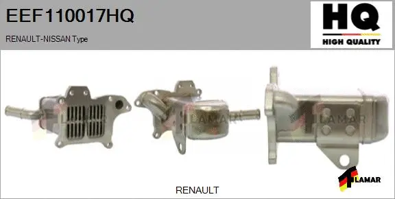 Cooler, exhaust gas recirculation (EEF110017HQ)