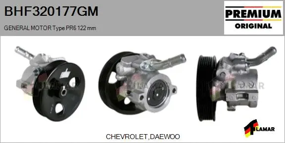 Hydraulic Pump, steering (BHF320177GM)