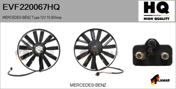 Electric Motor, radiator fan (EVF220067HQ)