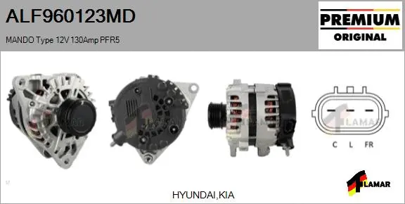 Alternator (ALF960123MD)