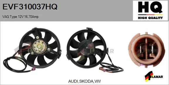 Electric Motor, radiator fan (EVF310037HQ)