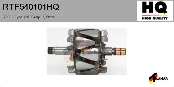 Rotor, alternator (RTF540101HQ)