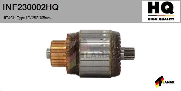 Armature, starter (INF230002HQ)