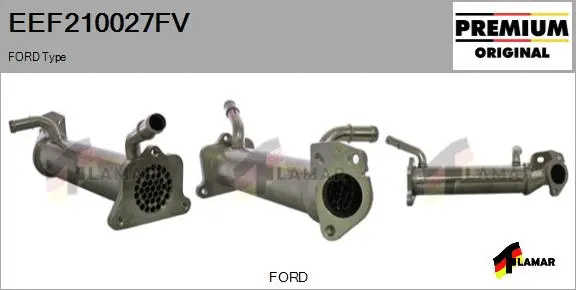 Cooler, exhaust gas recirculation (EEF210027FV)