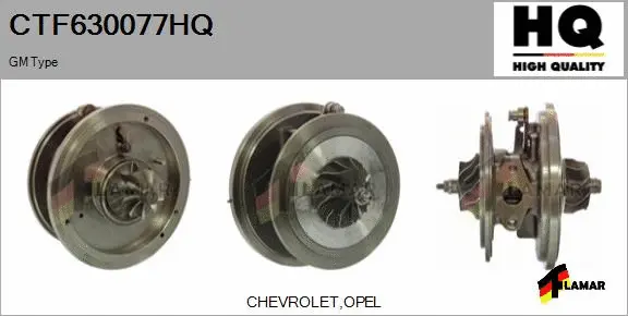 Core assembly, turbocharger (CTF630077HQ)