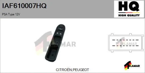 Switch, window regulator (IAF610007HQ)