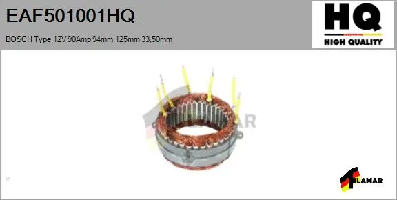 Stator, alternator (EAF501001HQ)