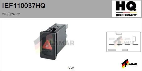 Hazard Warning Light Switch (IEF110037HQ)