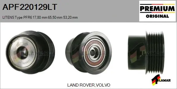 Belt Pulley, alternator (APF220129LT)