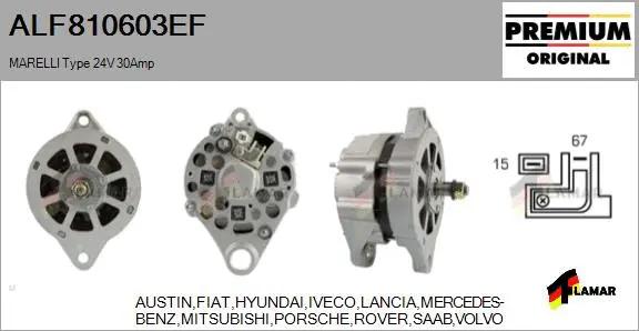 Alternator (ALF810603EF)