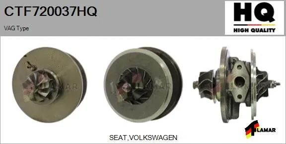 Core assembly, turbocharger (CTF720037HQ)