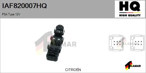 Switch, window regulator (IAF820007HQ)