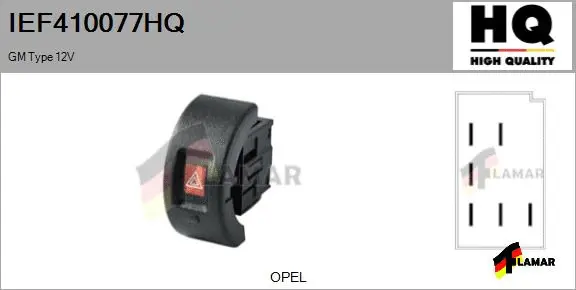 Hazard Warning Light Switch (IEF410077HQ)