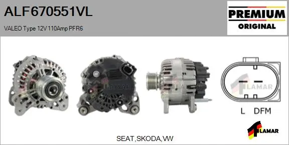 Alternator (ALF670551VL)