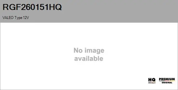 Alternator Regulator (RGF260151HQ)