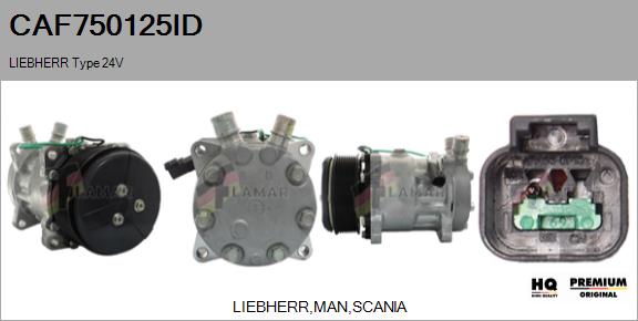 Compressor, air conditioning (CAF750125ID)