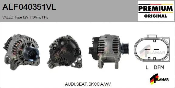 Alternator (ALF040351VL)