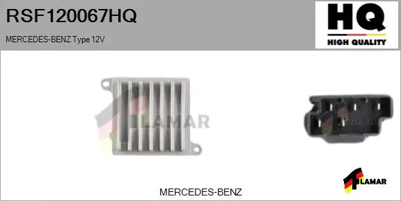 Resistor, interior blower (RSF120067HQ)