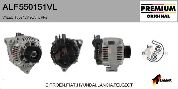 Alternator (ALF550151VL)