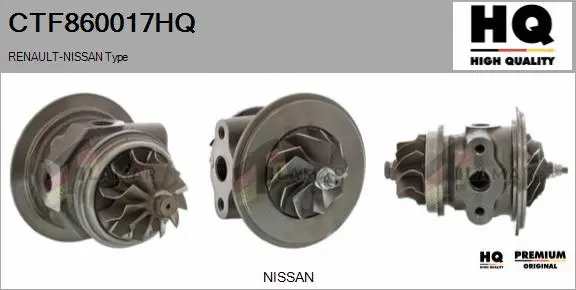 Core assembly, turbocharger (CTF860017HQ)