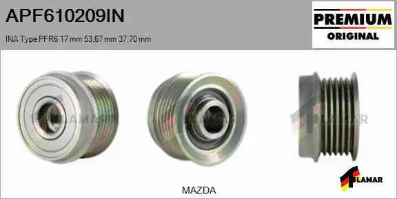 Belt Pulley, alternator (APF610209IN)