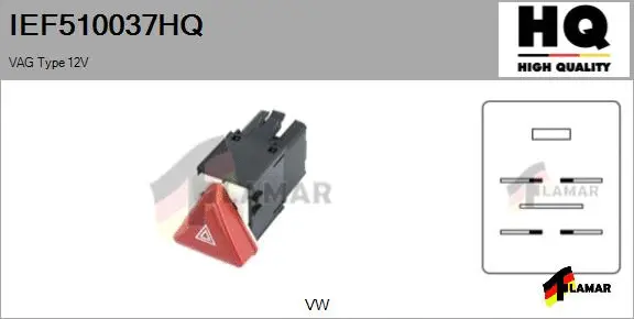 Hazard Warning Light Switch (IEF510037HQ)