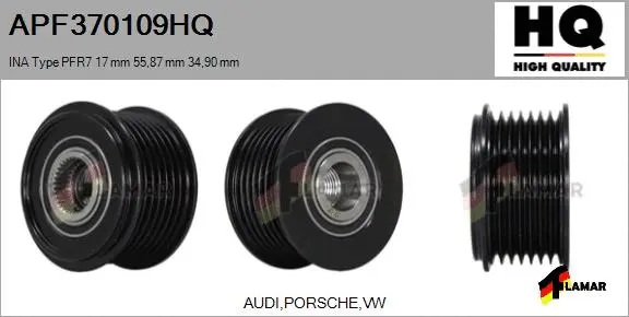 Belt Pulley, alternator (APF370109HQ)