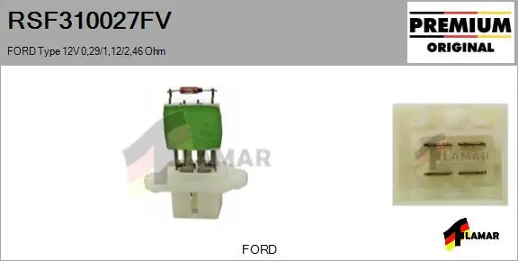 Resistor, interior blower (RSF310027FV)