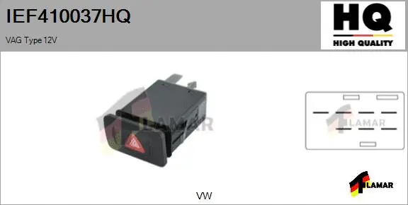 Hazard Warning Light Switch (IEF410037HQ)