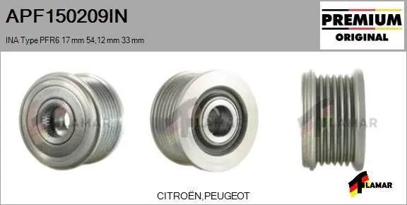 Belt Pulley, alternator (APF150209IN)