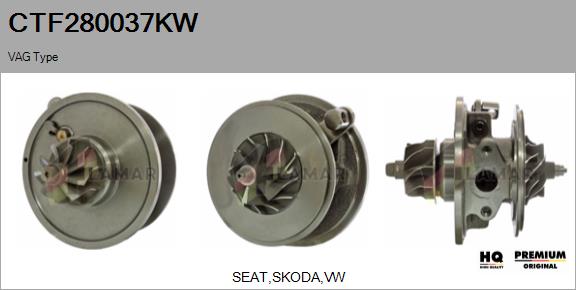 Core assembly, turbocharger (CTF280037KW)