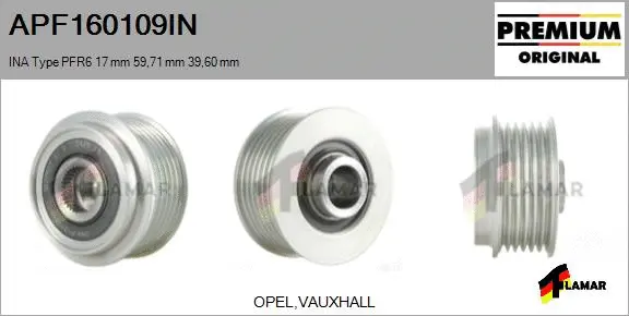 Belt Pulley, alternator (APF160109IN)