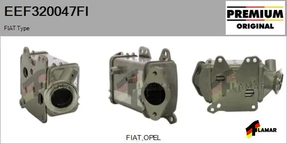Cooler, exhaust gas recirculation (EEF320047FI)