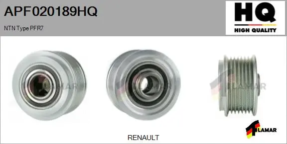 Belt Pulley, alternator (APF020189HQ)