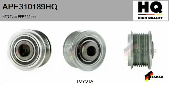Belt Pulley, alternator (APF310189HQ)