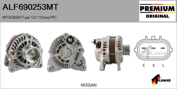 Alternator (ALF690253MT)