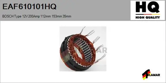 Stator, alternator (EAF610101HQ)