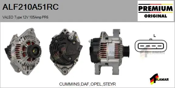 Alternator (ALF210A51RC)