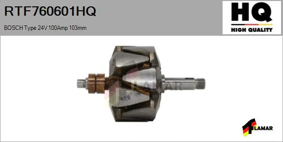 Rotor, alternator (RTF760601HQ)