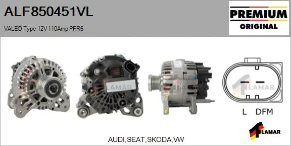 Alternator (ALF850451VL)