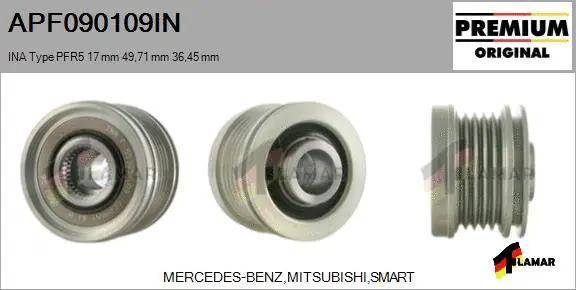 Belt Pulley, alternator (APF090109IN)