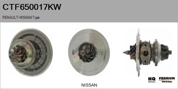 Core assembly, turbocharger (CTF650017KW)