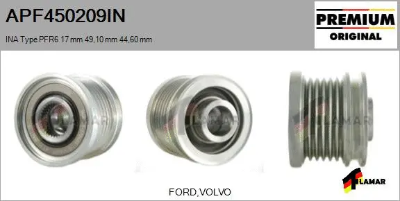 Belt Pulley, alternator (APF450209IN)