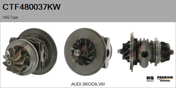 Core assembly, turbocharger (CTF480037KW)