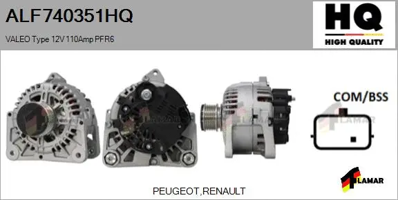 Alternator (ALF740351HQ)