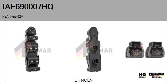 Switch, window regulator (IAF690007HQ)