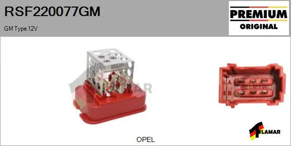 Resistor, interior blower (RSF220077GM)