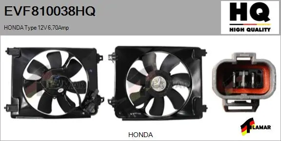 Electric Motor, radiator fan (EVF810038HQ)