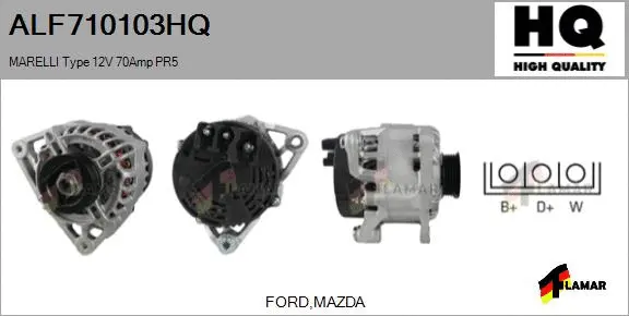Alternator (ALF710103HQ)