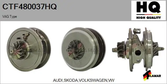 Core assembly, turbocharger (CTF480037HQ)